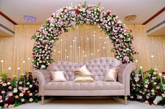 An wedding hall Stage decoration
